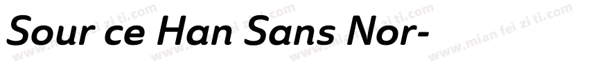 Sour ce Han Sans Nor字体转换